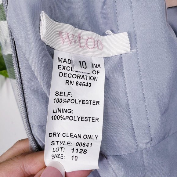 BHLDN Dress 10 Grey Sweetheart Tulle Medium Bridesmaid Gown Scarf Belt W TOO - Picture 4 of 13